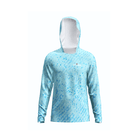 Salt Skins Men's Performance Hoodie Salty Blue Sky / S Salty Blue Sky Water Camo Side Vent Performance Hoodie