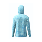 Salt Skins Men's Performance Hoodie Salty Blue Sky Water Camo Side Vent Performance Hoodie