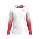 Salt Skins Men's Performance Hoodie Snapper Illustration Men's Long Sleeve Performance Fishing Shirt
