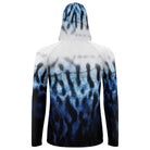 Salt Skins Men's Performance Hoodie Spanish Mackerel Storm Men's Long Sleeve Sun Protection Hoodie