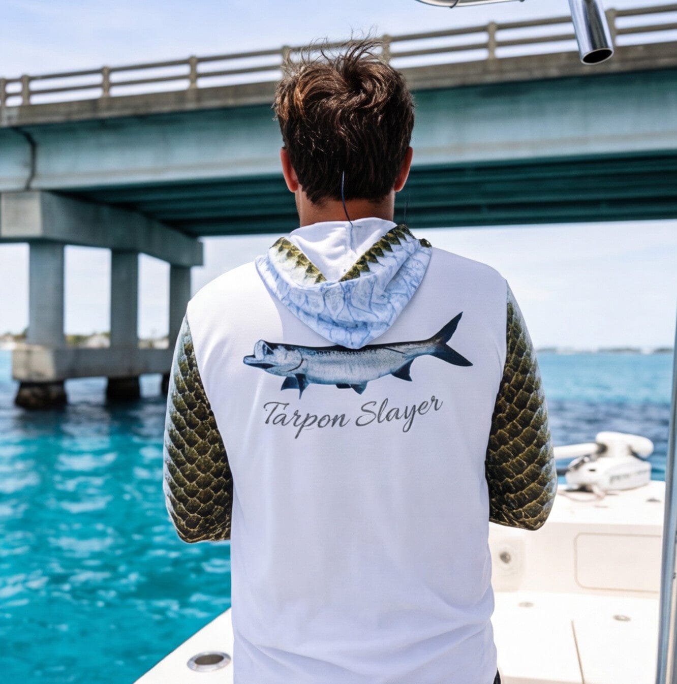 Salt Skins Men's Performance Hoodie Tarpon Slayer II Men's Ultimate Performance Long Sleeve Fishing Shirt