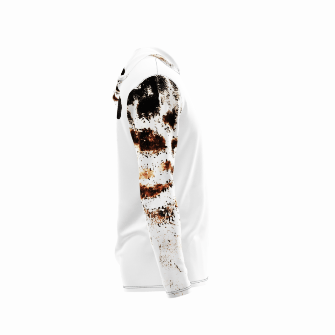 Salt Skins Men's Performance Hoodie The Black Grouper Men's Long Sleeve Performance Fishing Shirt