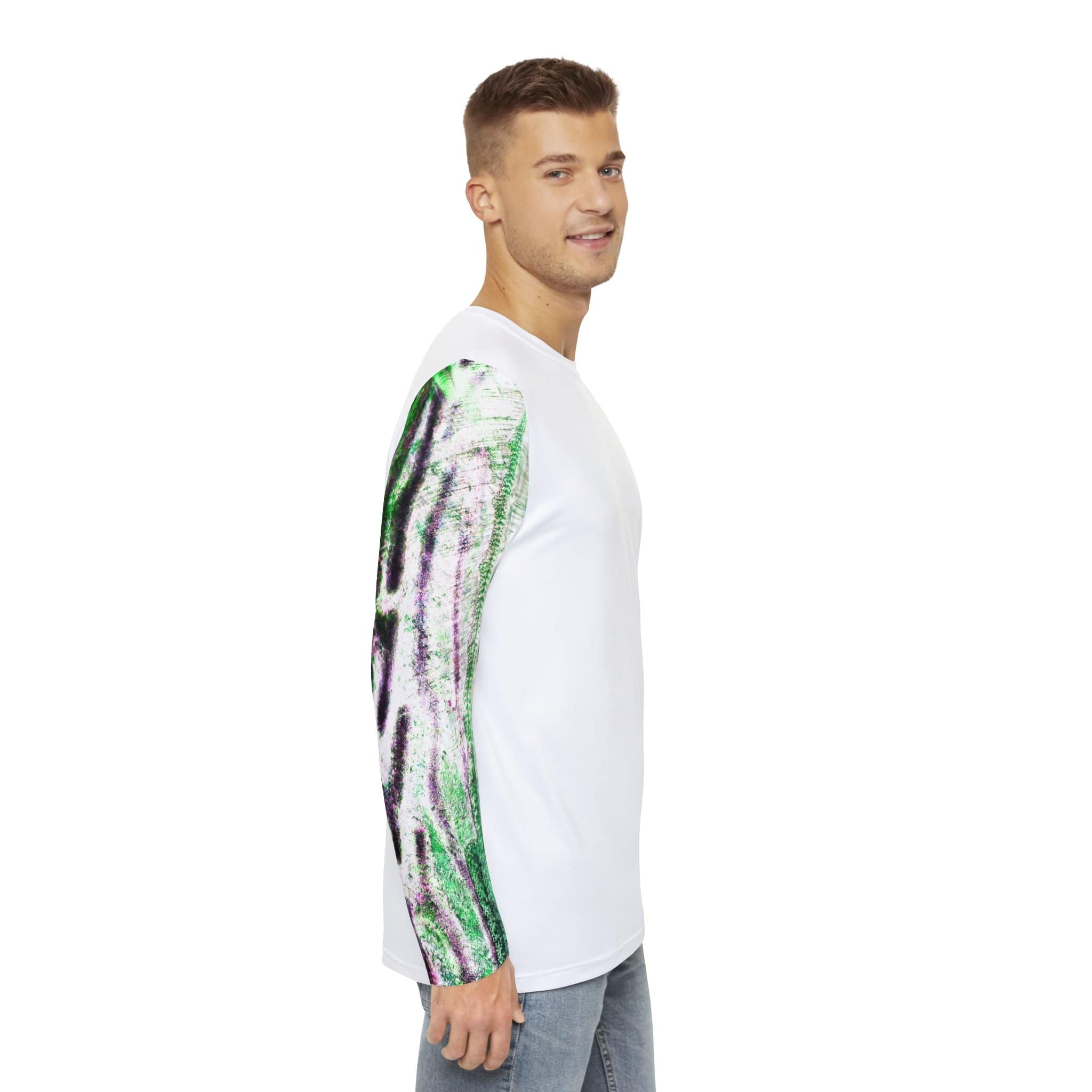 Salt Skins Men's Performance Shirt Barracuda Long Sleeve Men's Shirt Fishing Performance Green