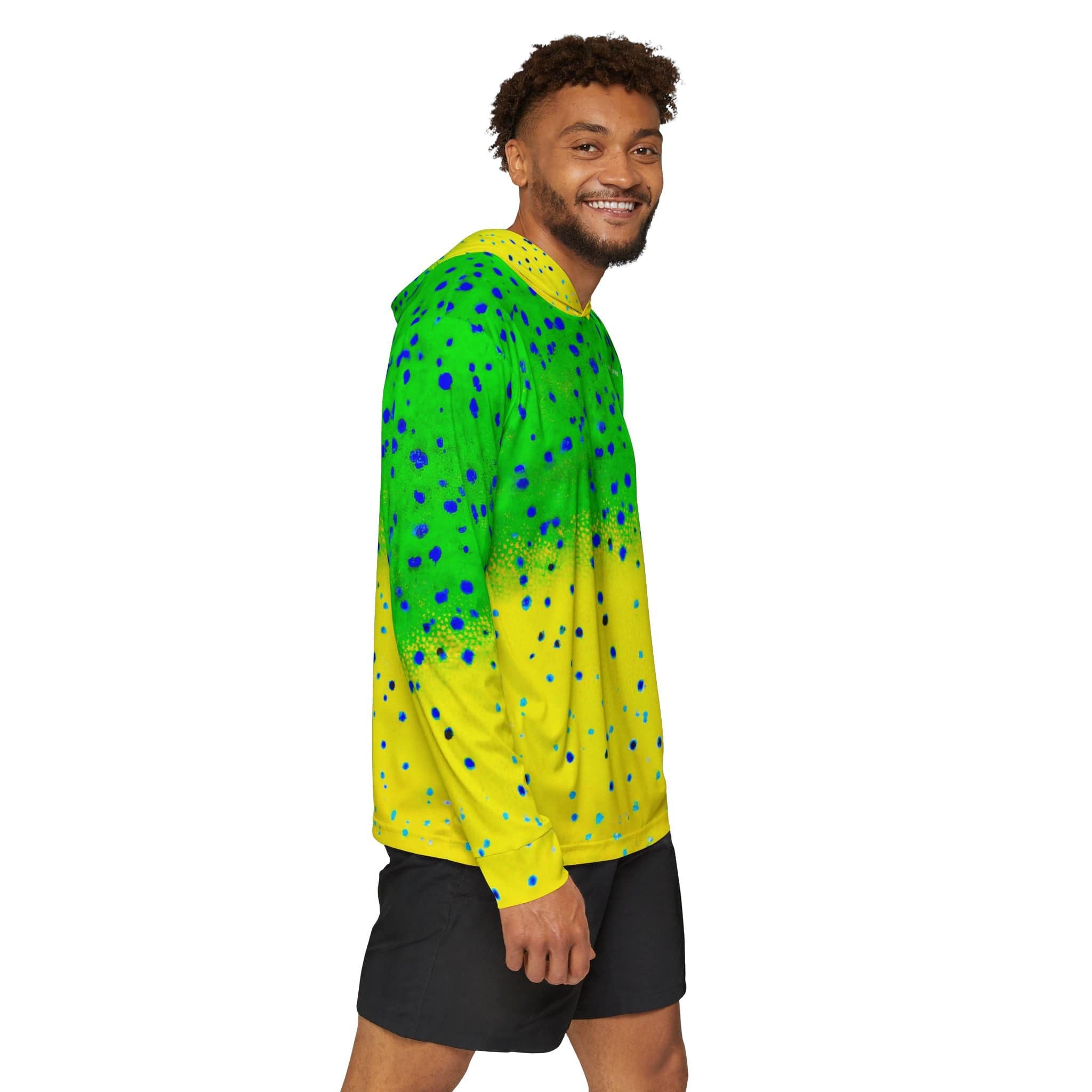 Salt Skins Men's Performance Shirt Mahi Captains Series - The Ultimate Performance Men's Long Sleeve Fishing Shirt