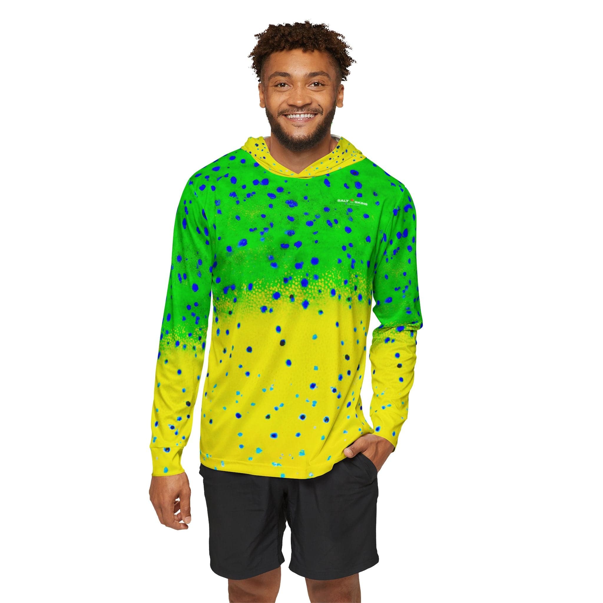 Salt Skins Men's Performance Shirt Mahi Captains Series - The Ultimate Performance Men's Long Sleeve Fishing Shirt