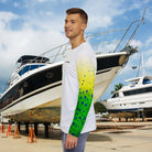 Salt Skins Men's Performance Shirt Mahi Long Sleeve Men's Shirt Fishing Performance Green