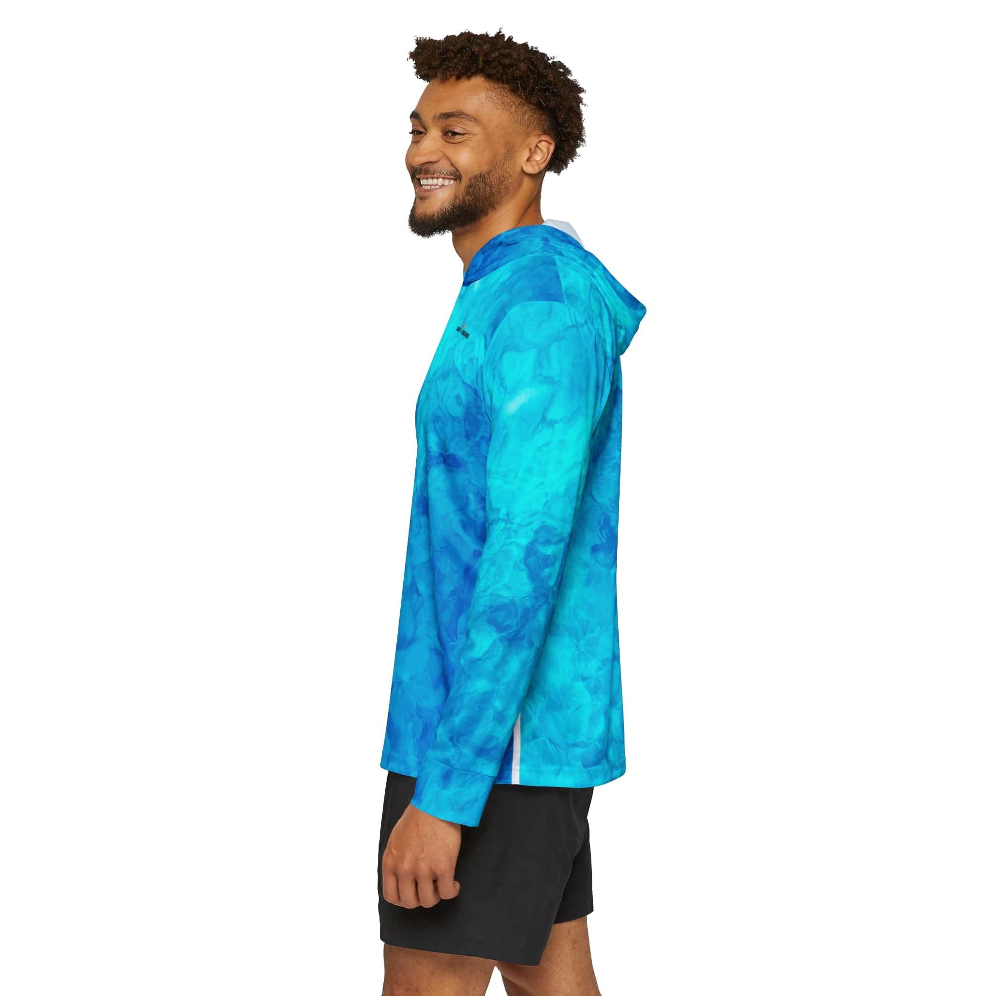 Salt Skins Men's Performance Shirt Reef Water Florida Keys - The Ultimate Performance Men's Long Sleeve Fishing Shirt