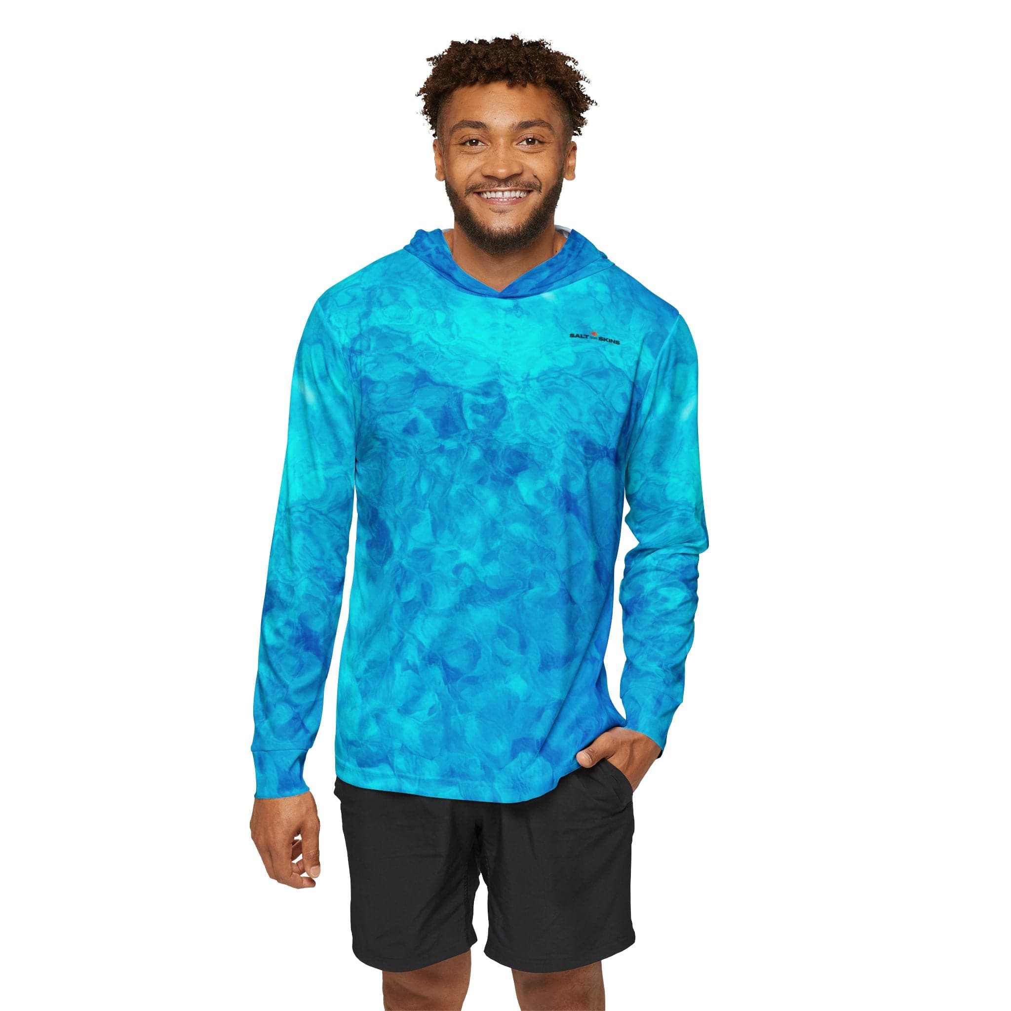 Salt Skins Men's Performance Shirt Reef Water Florida Keys - The Ultimate Performance Men's Long Sleeve Fishing Shirt