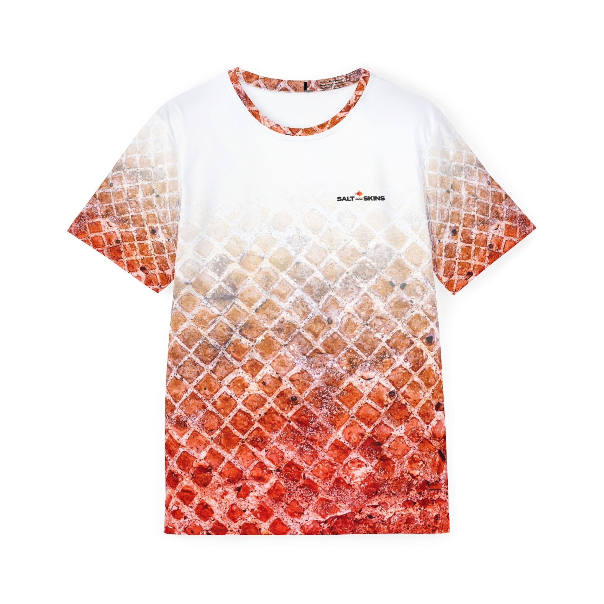 Salt Skins Men's Performance Shirt XS / Orange Snapper Men's Short Sleeve Performance Fishing Shirt