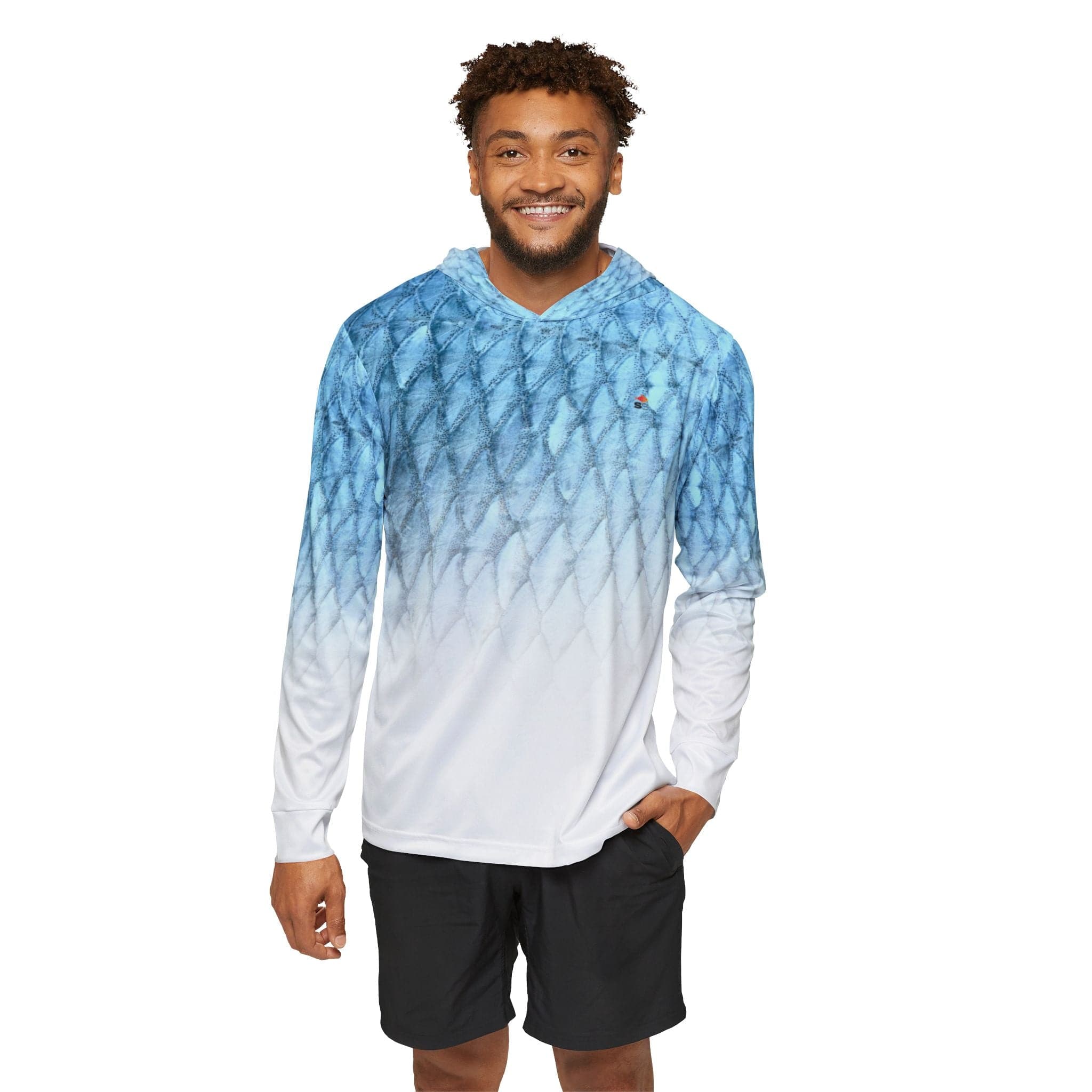 Salt Skins Men's Performance Shirt XS / Steel Blue Tarpon Slayer Men's Long Sleeve Fishing Hoodie