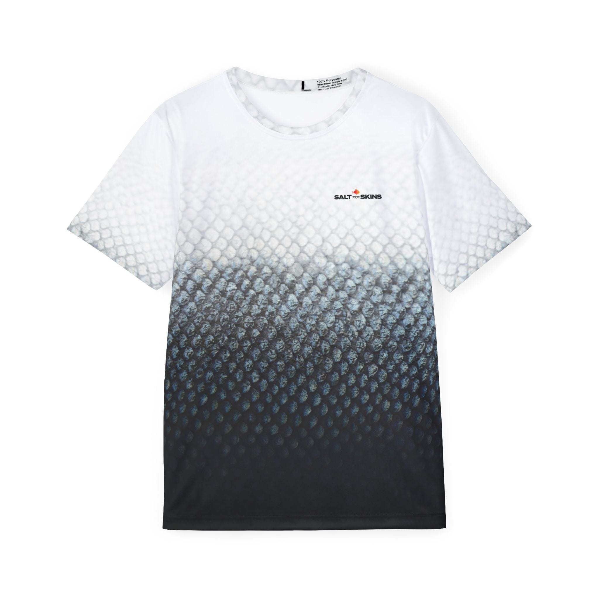 Salt Skins Men's Performance T-Shirt XS Black Salmon Men's Short Sleeve Performance Fishing Shirt