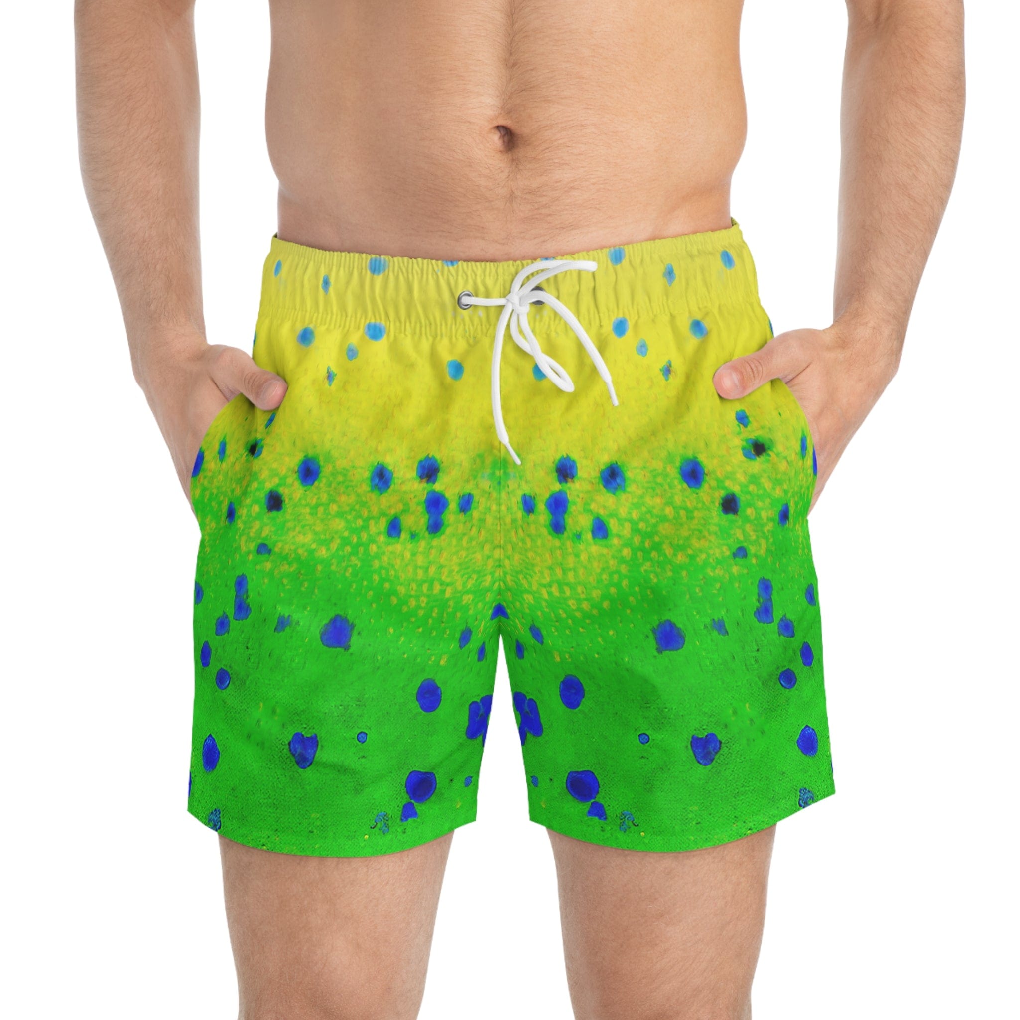 Salt Skins Men's Swim Shorts XS / Green Sea Striker Men's Dorado Pattern Swim Shorts