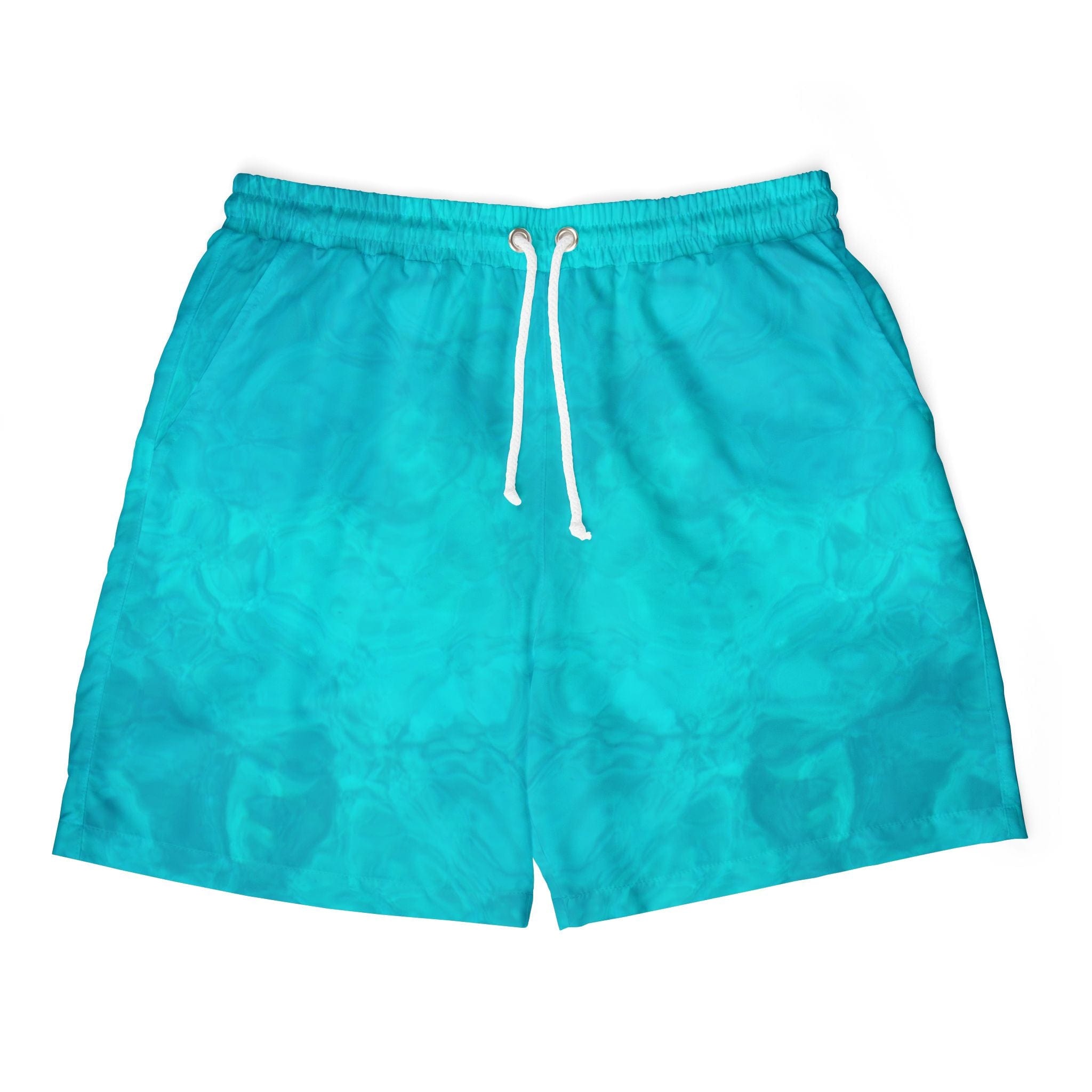 Salt Skins Men's Swimshorts S / Aqua Blue Men's Aqua Wave Swim Shorts - Relaxed Beachwear for Summer Fun