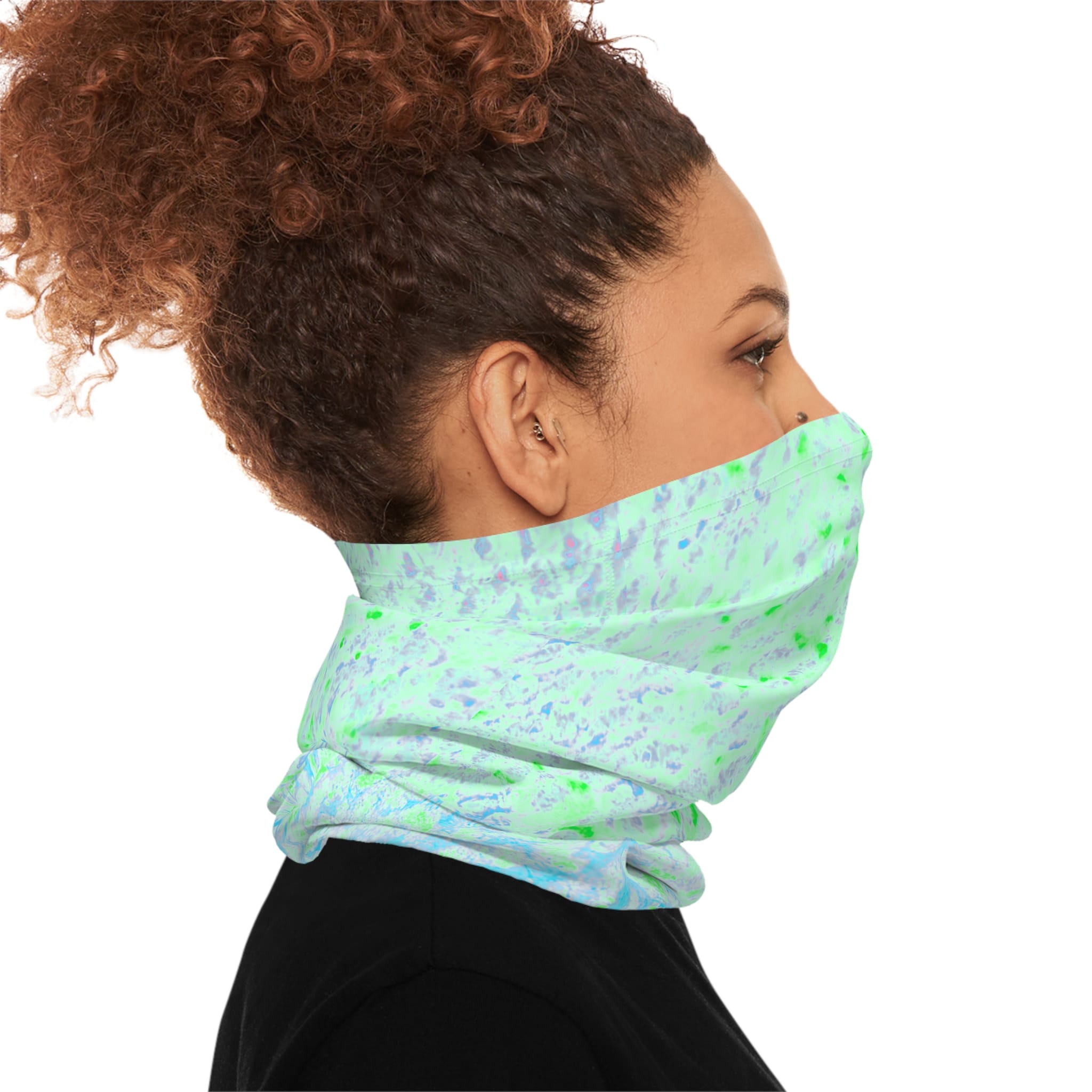 Salt Skins Neck Gaiter Salty Green Sky Series - Lightweight Neck Gaiter