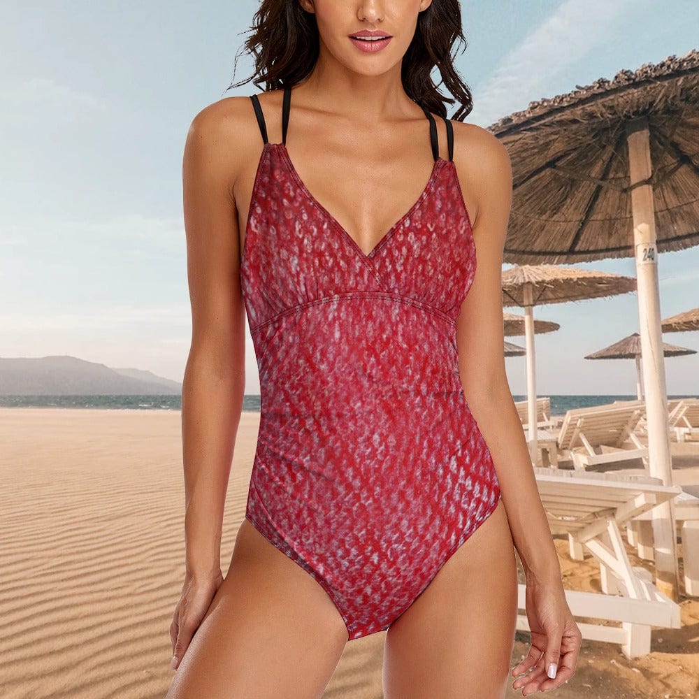 Salt Skins One-Piece Women's Swimsuit S / Red Kinmedai Women's One Piece Swimsuit