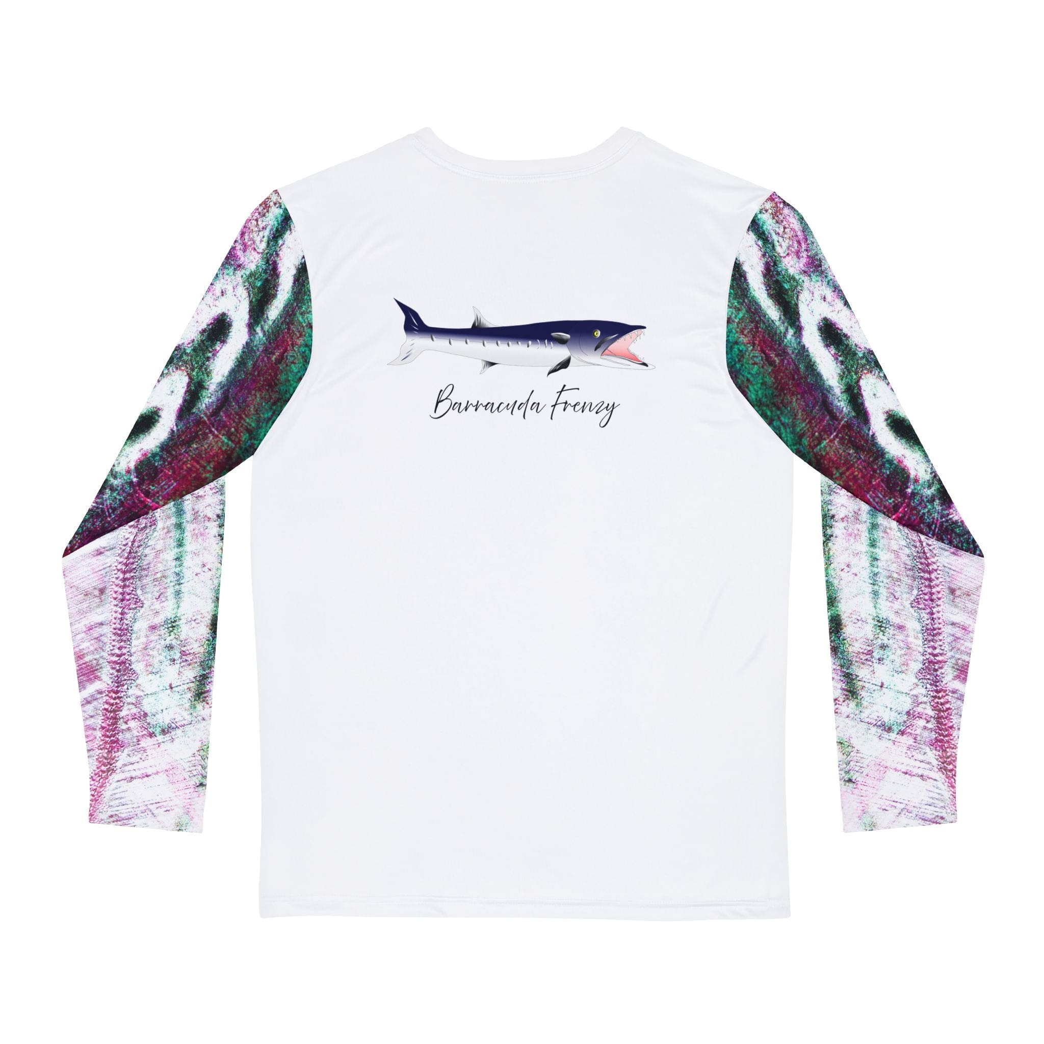 Salt Skins Performance Shirt Barracuda Long Sleeve Men's Shirt Fishing Performance Purple