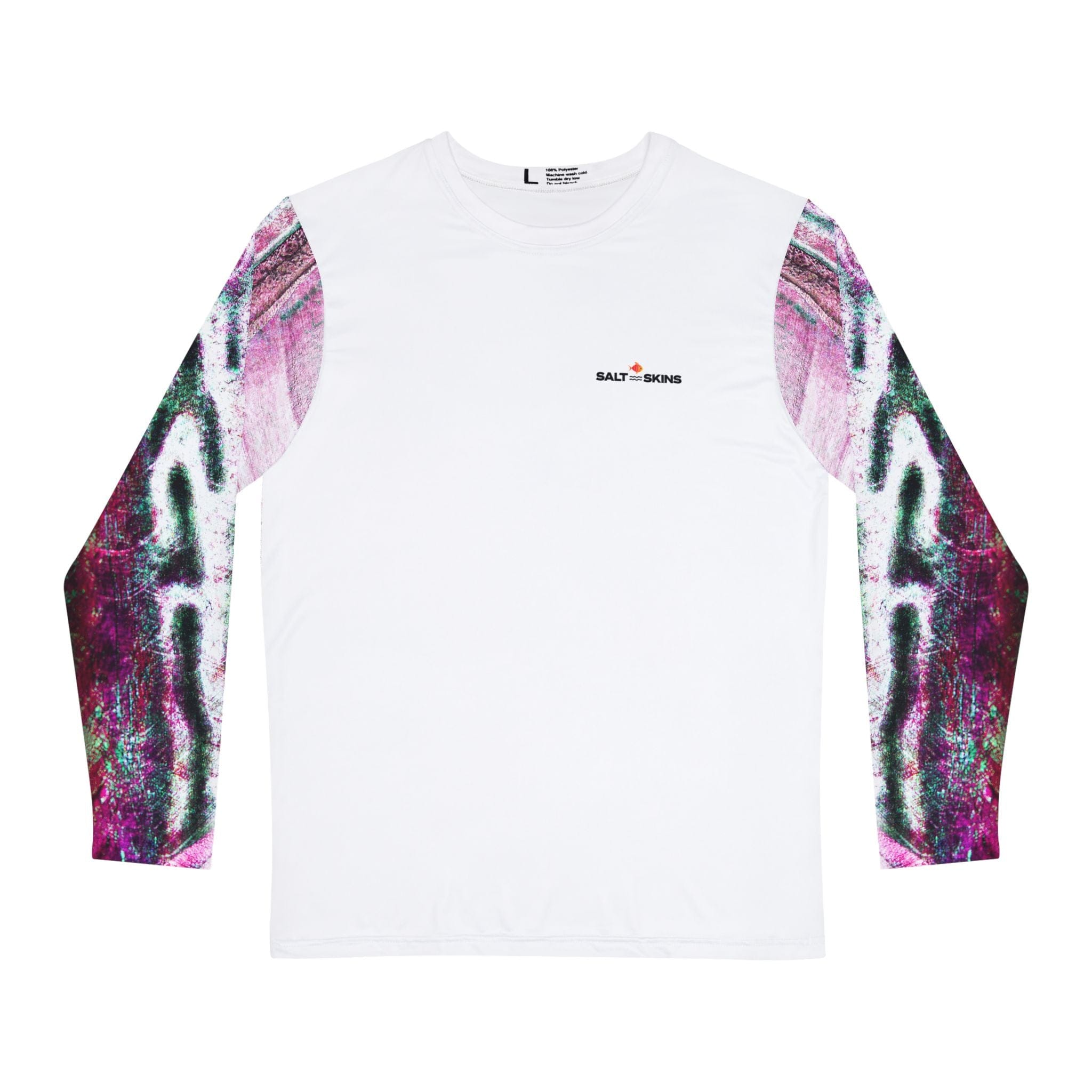 Salt Skins Performance Shirt Barracuda Long Sleeve Men's Shirt Fishing Performance Purple