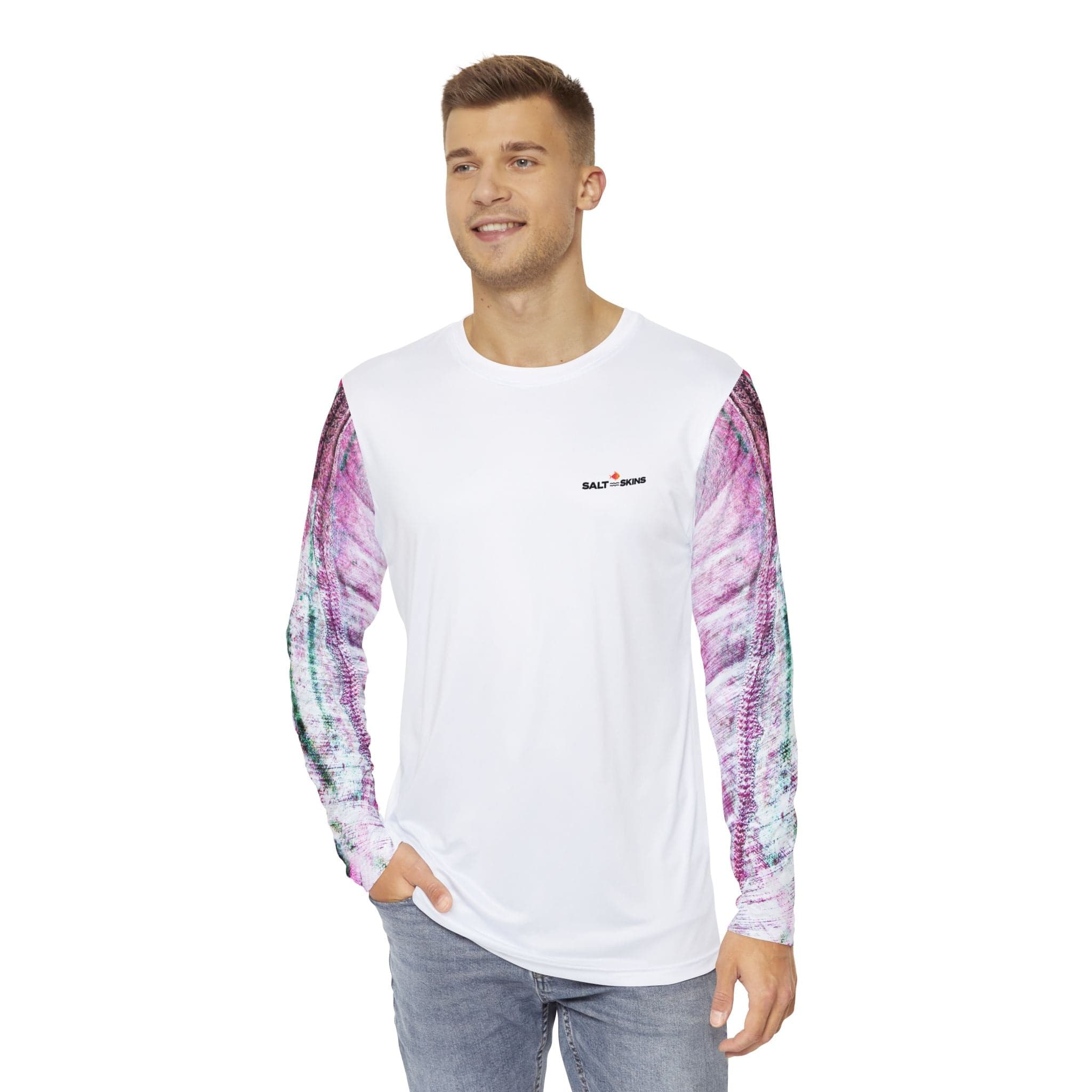 Salt Skins Performance Shirt XS / Bright Purple Barracuda Long Sleeve Men's Shirt Fishing Performance Purple