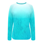 Salt Skins Rash Guard Swim Shirt Aqua Reef Water Women's Long Sleeve Swim Shirt