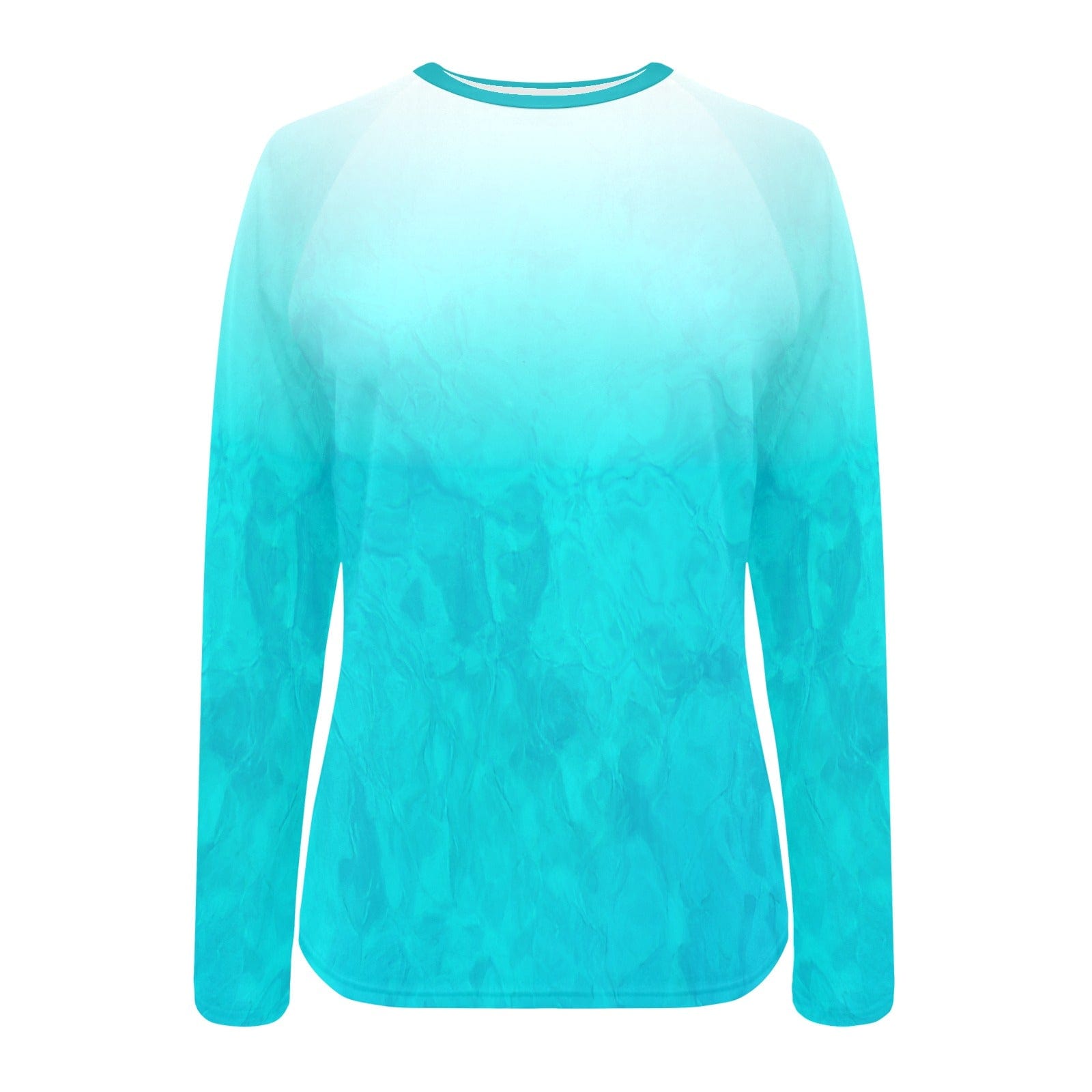 Salt Skins Rash Guard Swim Shirt Aqua Reef Water Women's Long Sleeve Swim Shirt