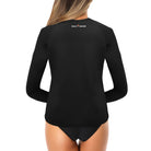 Salt Skins Rash Guard Swim Shirt Black Sea Women's Long Sleeve Swim Shirt