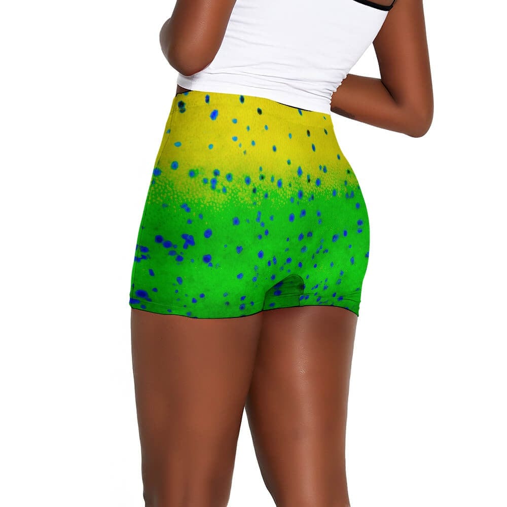 Salt Skins Swimsuit Bottom Kato Collection Women's Workout Shorts in 10 Colors