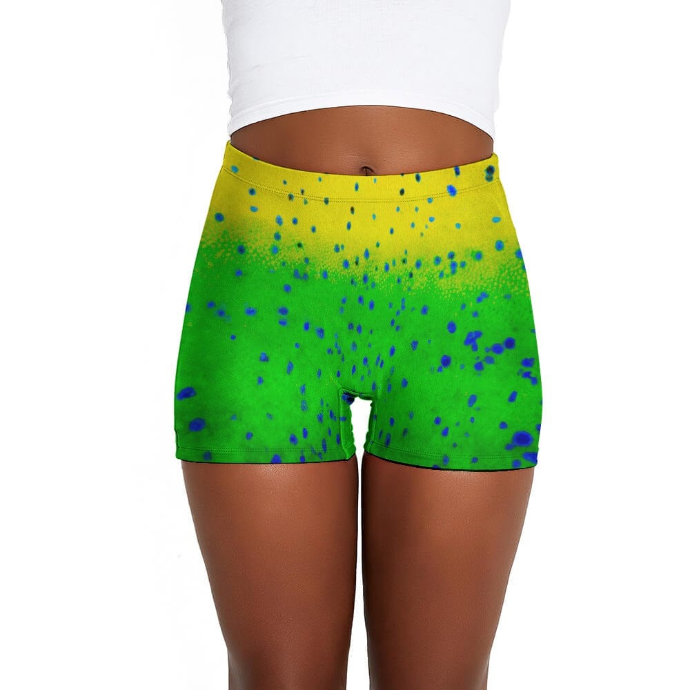 Salt Skins Swimsuit Bottom Kato Collection Women's Workout Shorts in 10 Colors
