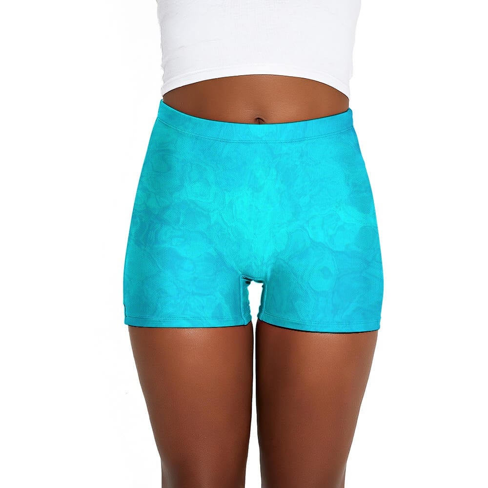 Salt Skins Swimsuit Bottom Kato Collection Women's Workout Shorts in 10 Colors
