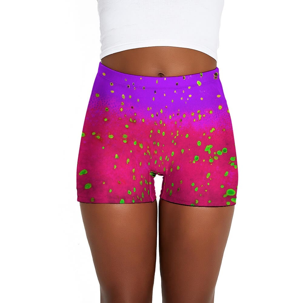 Salt Skins Swimsuit Bottom Kato Collection Women's Workout Shorts in 10 Colors
