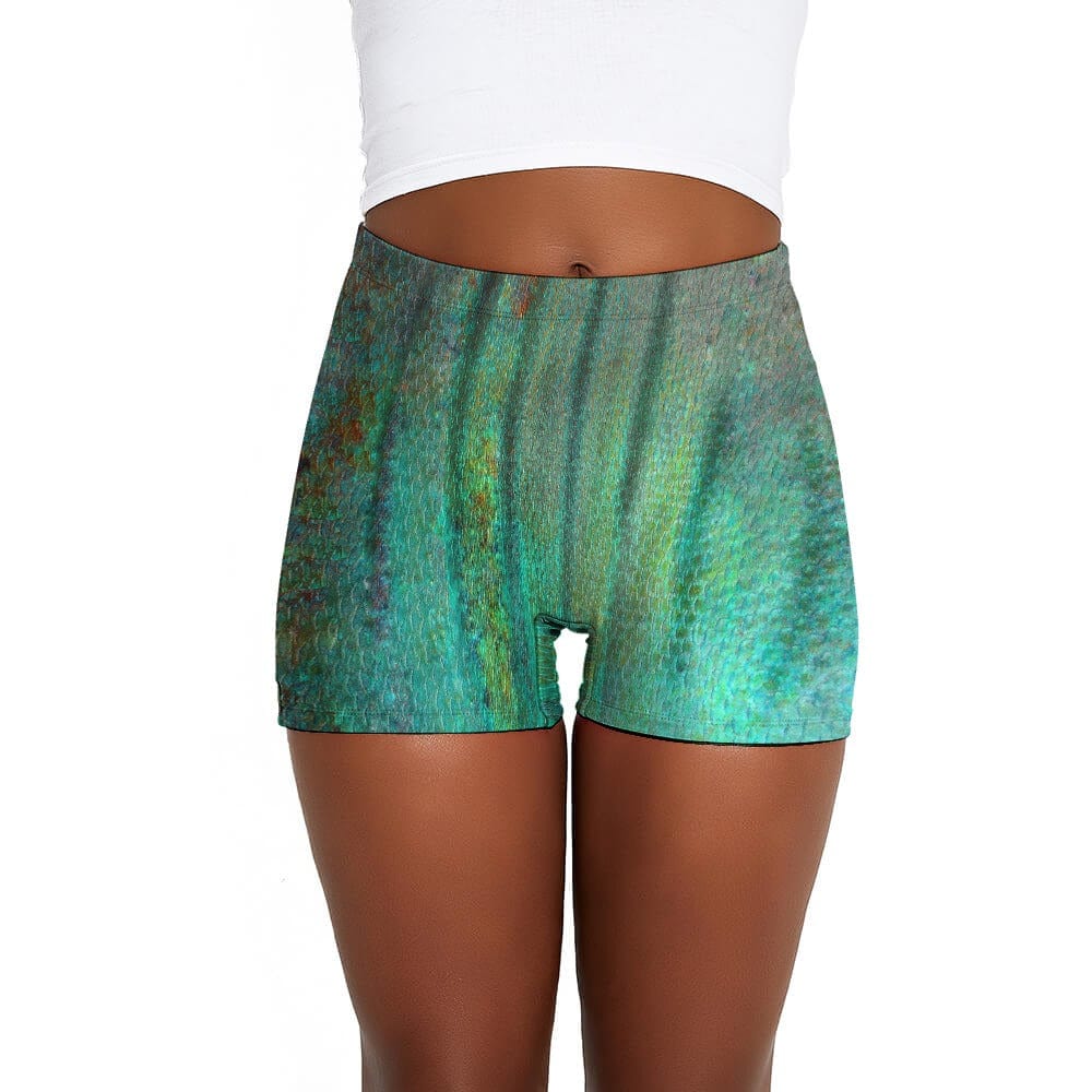 Salt Skins Swimsuit Bottom Kato Collection Women's Workout Shorts in 10 Colors