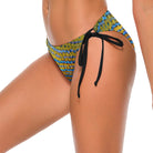 Salt Skins Swimsuit Bottom S / Blue & Gold Blue Striped G Women's Swimsuit Bikini Bottoms Separates
