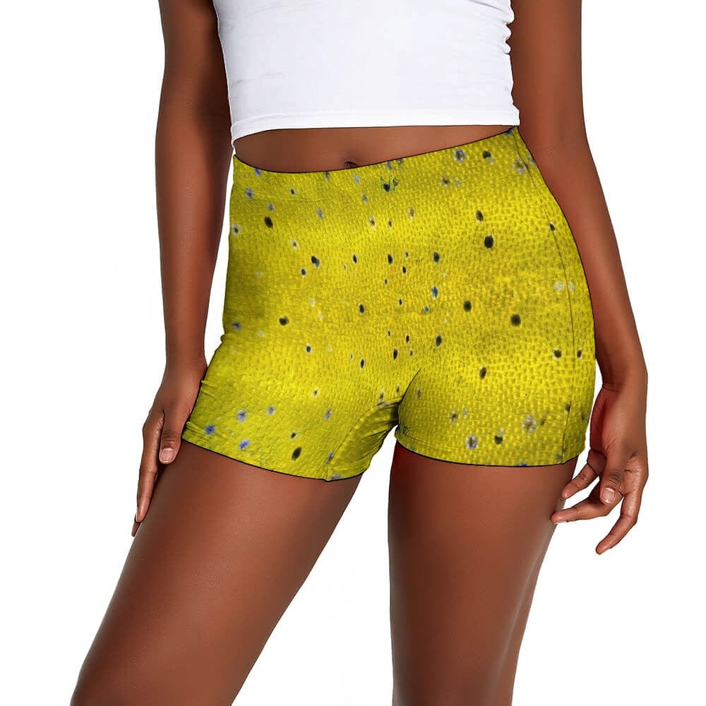Salt Skins Swimsuit Bottom S / Gold Kato Collection Women's Workout Shorts in 10 Colors