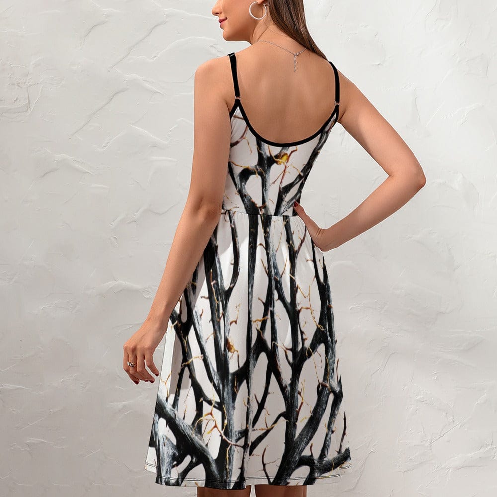 Salt Skins Travel Dress Kaimana Noir Women's Slip Dress Black Coral