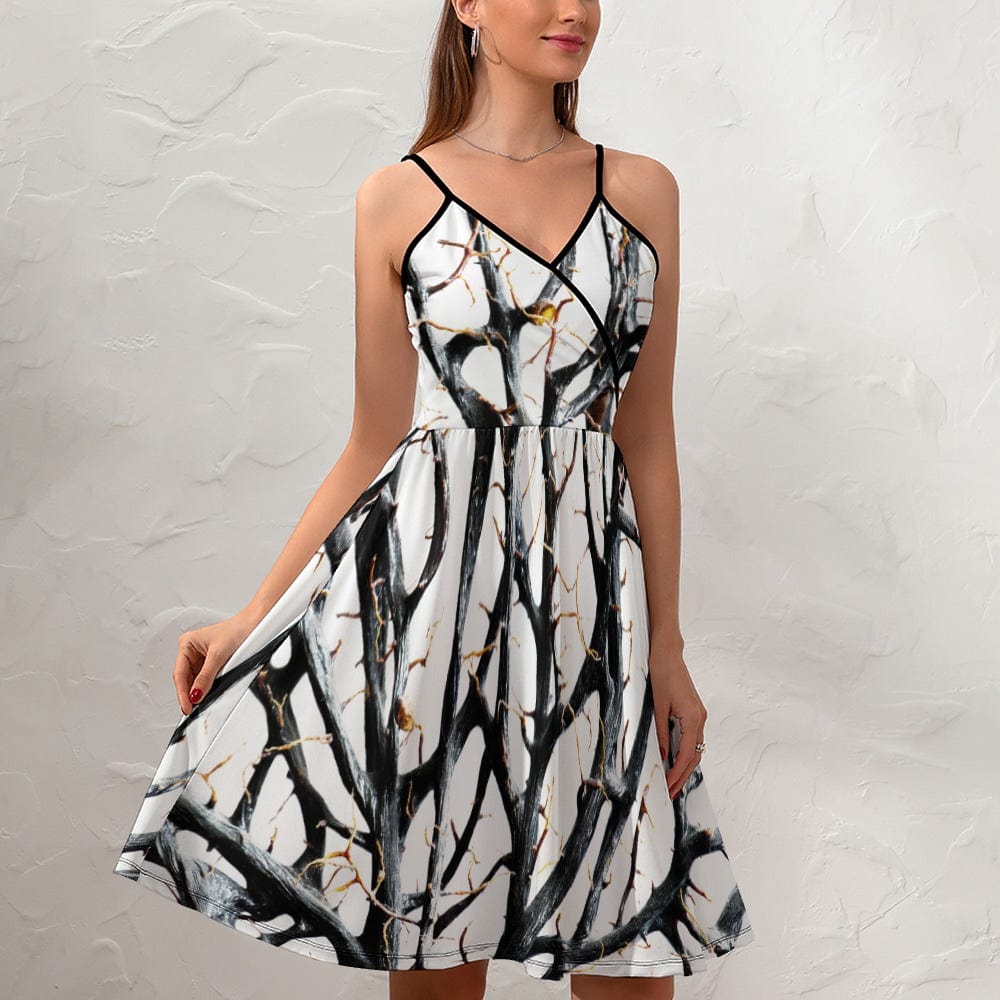 Salt Skins Travel Dress S / Black Kaimana Noir Women's Slip Dress Black Coral