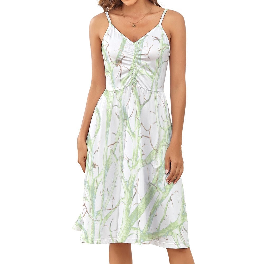 Salt Skins Travel Dress S / Green Mint Coral Meadow Women's Beach Travel Dress