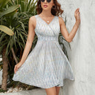 Salt Skins Travel Dress S / White Coral Dance Women's Sleeveless Travel Dress