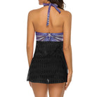 Salt Skins Two Piece Women's Swimsuit Purple Urchin Two Piece Cover Swimsuit for Women