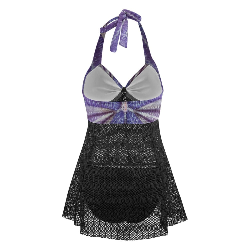 Salt Skins Two Piece Women's Swimsuit Purple Urchin Two Piece Cover Swimsuit for Women