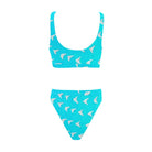 Salt Skins Two Piece Women's Swimsuit Sand Dollar Doves Women's Sport Top & High-Waisted Bikini Swimsuit