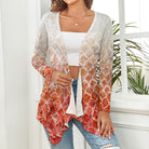 Salt Skins Women's Cardigan S / Orange Mystic Tide Women's Lightweight Long Sleeve Shirt