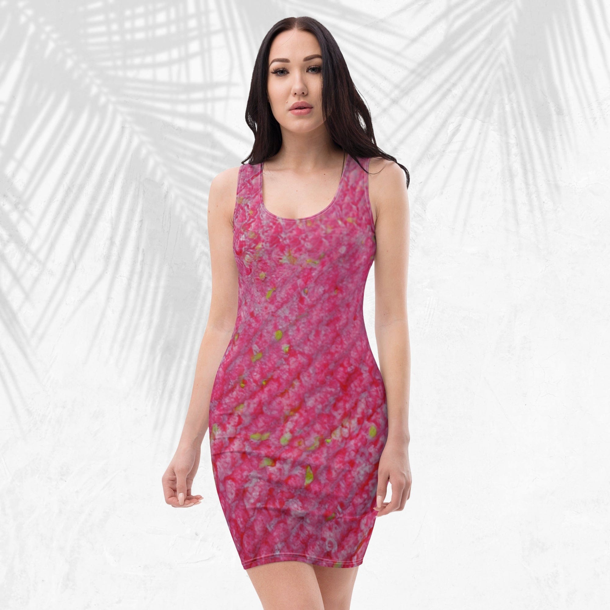 Salt Skins Women's Fitted Dress Pink Siren Women’s Fitted Beach Travel Dress