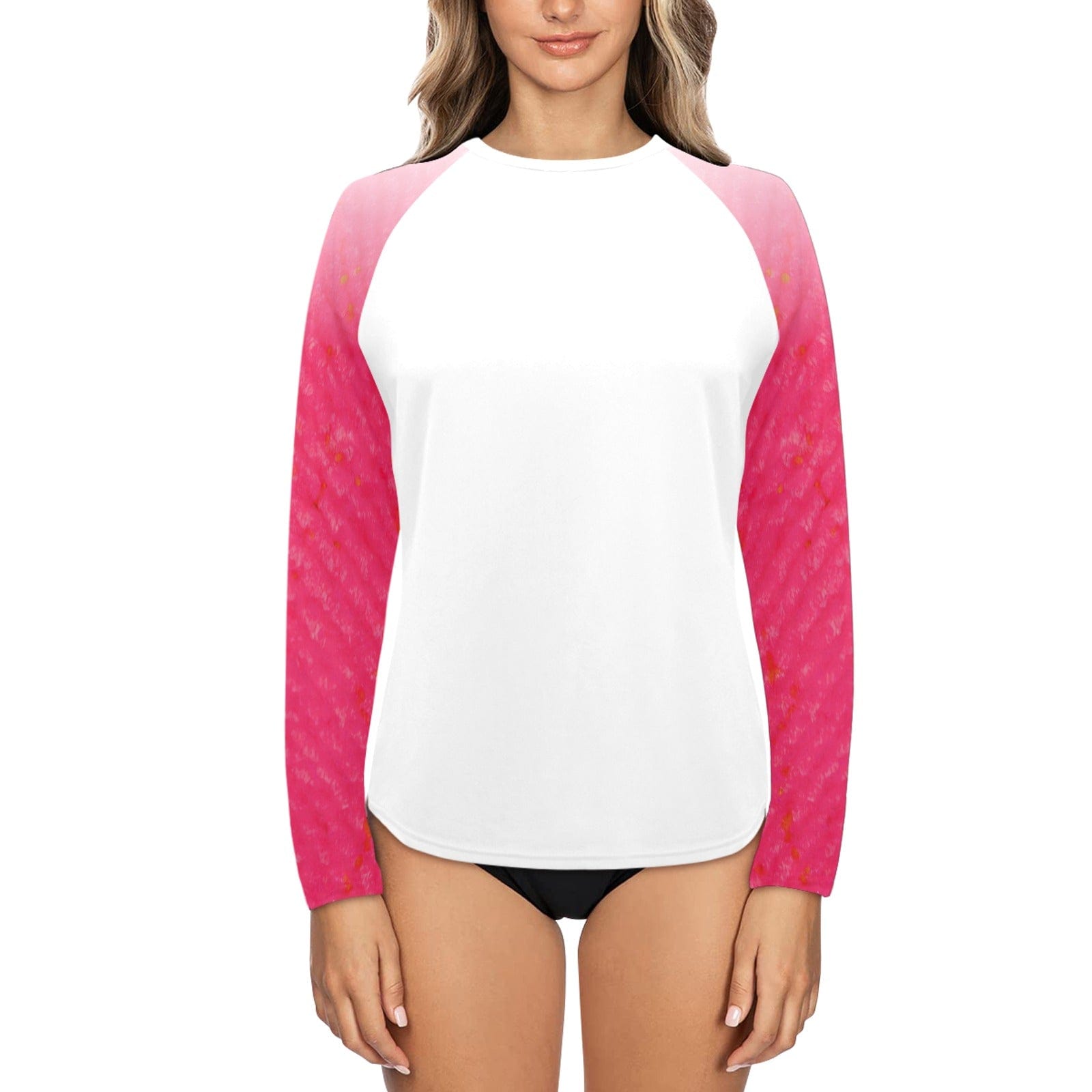 Salt Skins Women's Rash Guard Hot Pink / S Mingy Sunblocker Women's Rash Guard