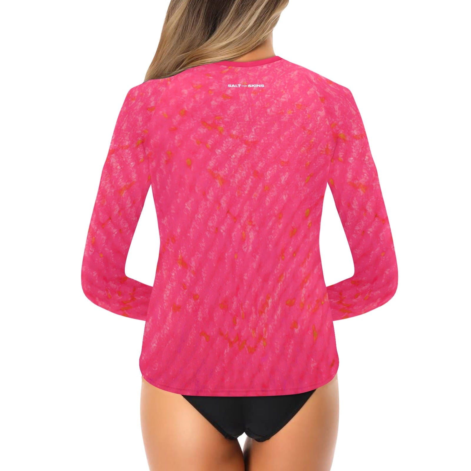 Salt Skins Women's Rash Guard Mingy Sun-blocker Women's All Pink Rash Guard
