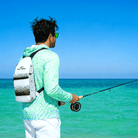 Salt Skins Sling Bag Backpack 14.5" × 9'' Trout Pattern Sling Bag — Crossbody Bag