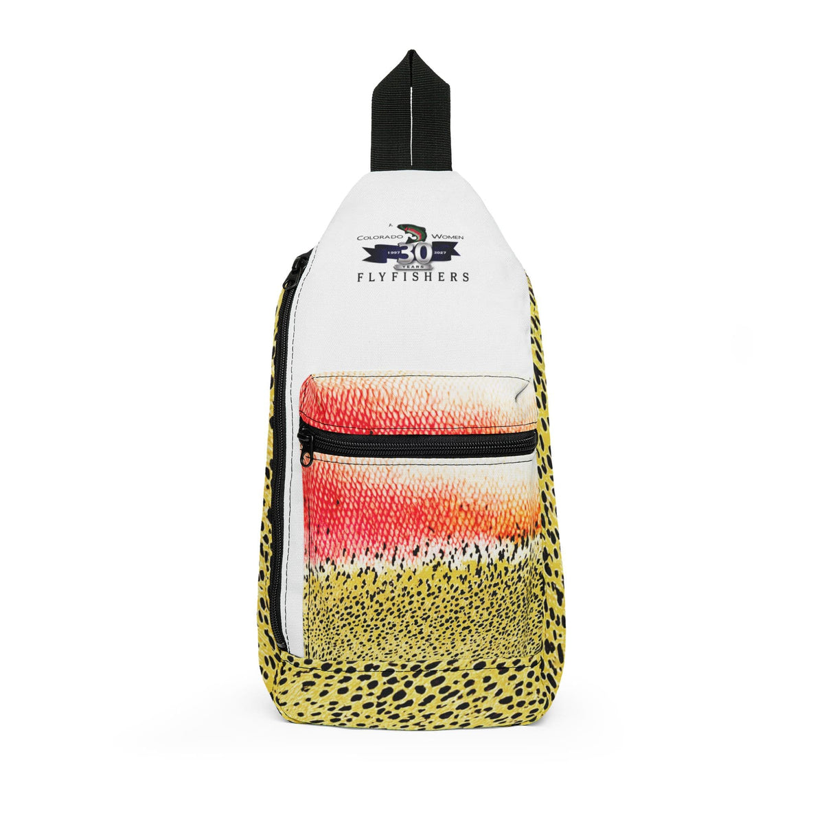 Sling Bag Backpack Rainbow Trout Red / One size Colorado Women Flyfishers Rainbow Trout Sling Bag by Salt Skins Salt Skins