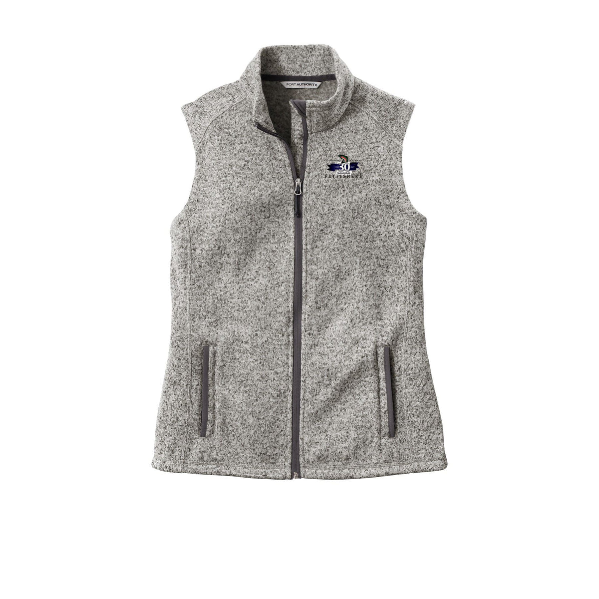 Sweatshirt Colorado Women Flyfishers 30th Anniversary Sweater Grey Fleece Jacket Printify