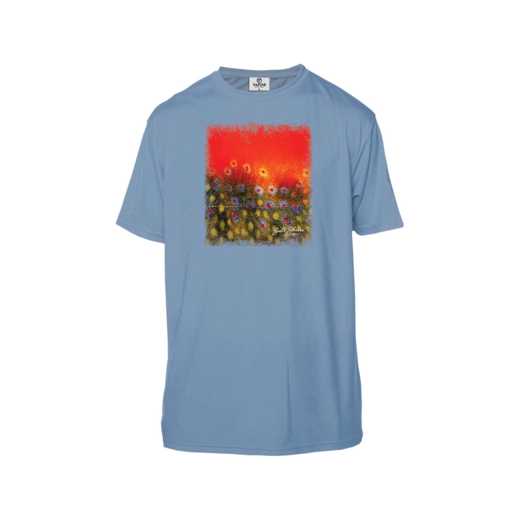 T-Shirt Columbia Blue / S Wild Brook Trout Men's Performance T-Shirt