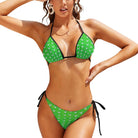Two Piece Women's Bikini XS / Bright Green Salt Skins Sand Dollar Doves Bikini for Women Salt Skins