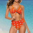 Two Piece Women's Swimsuit S / Orange Sand Dollar Doves Women's Two Piece Bikini Salt Skins