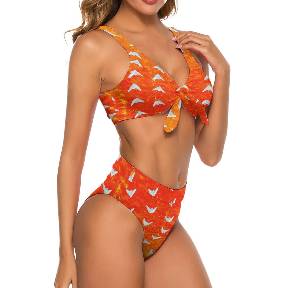Two Piece Women's Swimsuit Sand Dollar Doves Women's Two Piece Bikini Salt Skins